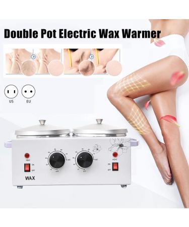 EUNEWR 220V Wax Warmer 200W - Professional & Home Hair Removal with 4x100g Wax & 28 Swiping Poles - Buy Online on GoSupps.com