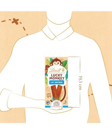 Lindt - LUCKY MONKEY Smooth Milk Bar - Milk Chocolate 100g - Buy Online on GoSupps.com