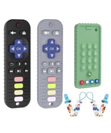 JIECH Remote Teether Toys for Babies & Phone Teether Toys for Babies