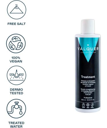 Valquer Professional Keratin Smoothing Extension Shampoo 300 ml - Buy Online on GoSupps.com