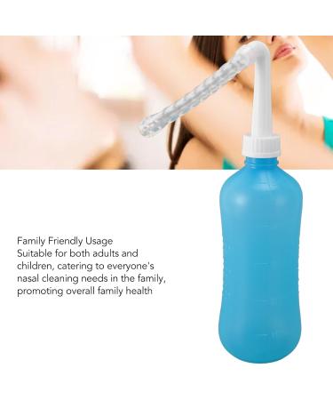 Nasal Wash Bottle Silicone ABS Manual Nose Wash Cleaner Large Capacity Standardized Family Friendly Usage (500ML Blue) 500ML Blue 500ML Blue - Buy Online on GoSupps.com