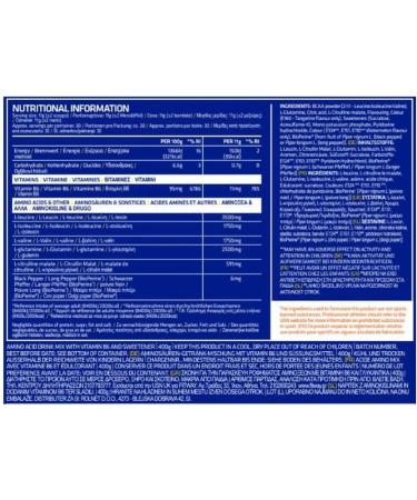 USN | Bcaa Power Punch (400g) 2:1:1 enriched with glutamine and vitamin B6 - Buy Online on GoSupps.com