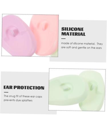 SEWOART 3 Pairs Silicone Earmuffs Ear Covers for Hair Dye Hair Dye Ear Protectors Bathing Ear Protection Cap Heat Protection Ear Cover Unisex Ear Covers for Hair Dryer Make up Ear Covers - Buy Online on GoSupps.com