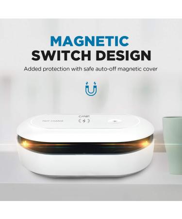 Cahot Portable UV Light Sanitizer Box with Aroma Diffuser - Fast Charging for Phone, Jewelry, Watches, Glasses - Buy Online on GoSupps.com