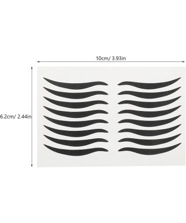  Healvian 80 Pairs Reusable Black Eyeliner Stickers Temporary Eyeliner Sticker for Eye Makeup Invisible Eyeliner Tape for Eyes Party and Show Sticker - Buy Online on GoSupps.com