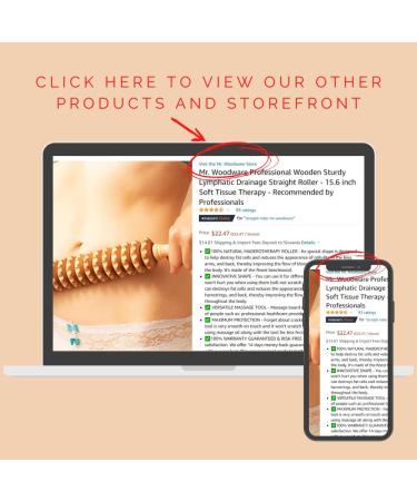 Mr. Woodware Professional 15.6 Wooden Lymphatic Drainage Straight Roller - Soft Tissue Therapy - Recommended by Pros - Buy Online on GoSupps.com