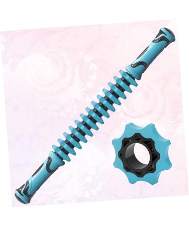 Healeved Muscle Massage Stick - Blue Yoga Wheel Massager 45x5CM | International Shipping Available - Buy Online on GoSupps.com