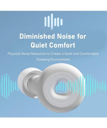 3 Pairs Noise Cancelling Silicone Ear Plugs Reusable Waterproof Earplugs for Sleeping & Swimming Easy Insertion White - Buy Online on GoSupps.com