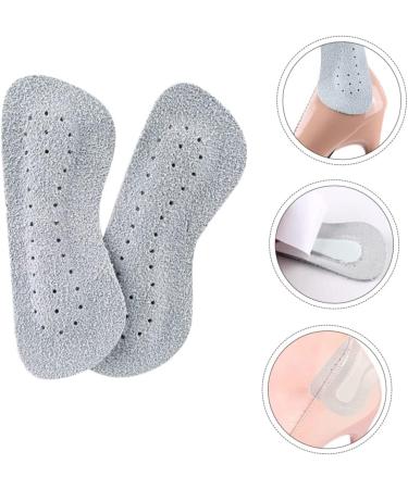 9 Pairs Anti-Wear Foot Stickers - Wear-Resistant Anti-Slip Heel Pads for High Heels | Cow Leather Cushion & Rear Heel Sticker - Grey - Buy Online on GoSupps.com