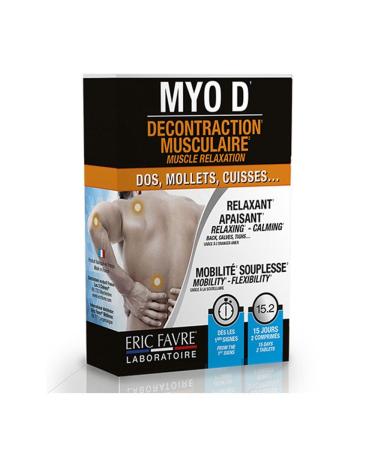 Eric Favre Myo D Muscle Relaxation 30 Tablets