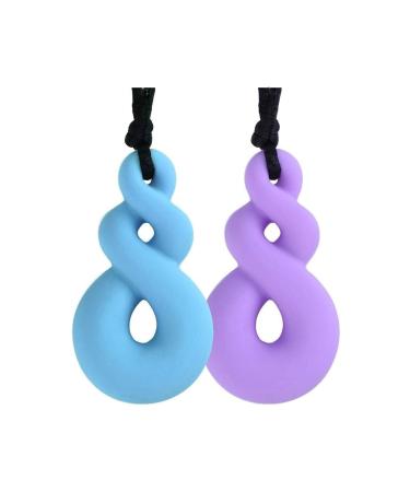 Silicone-KaubeiÃŸring-necklace chewelry supporters for adults and babies to carry soft sensory foster tools for autism ADHD and dental children (2-pack number 8) - Buy Online on GoSupps.com