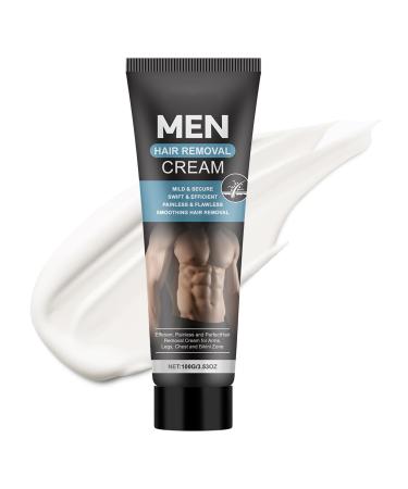 JINGLING JINGLING Men's Body Hair Removal Cream - 100ml - Hair Removal Cream for Arms - For Friends Fathers Bodybuilders Swimmers Busy Professionals - Chest - Back