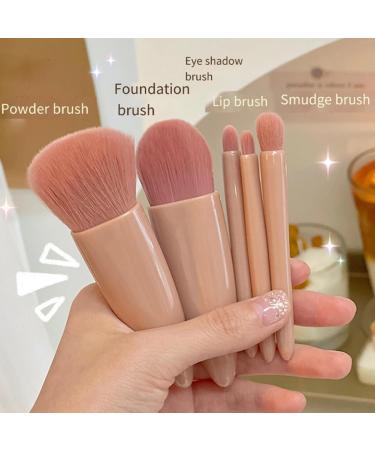 Dewedrt Mini 5 Makeup Brushes Multifunctional Makeup Brush with Mirror Powder Brush Eye Shadow Brush Blending Brush - Buy Online on GoSupps.com