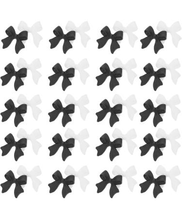 400 Pcs Bow Nail Decoration nail stickers nail stencils stamping nail art Nail Accessory DIY Manicure Tips oration bow nail art stickers black streamers crafts resin classic 3d 0.6X0.6X0.3CMx4pcs Assorted Colorx4pcs - Buy Online on GoSupps.com