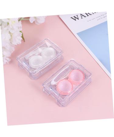 Solustre 6-Pack Mini Contact Lens Containers - Japanese Style Holder with Mirror & Cleaning Case - Buy Online on GoSupps.com