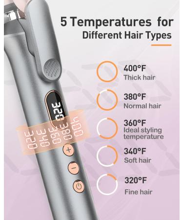 Dual Voltage Ceramic Curling Wand 1 1/4 Inch Barrel - Perfect for Long-Lasting Curls on All Hair Types - Buy Online on GoSupps.com