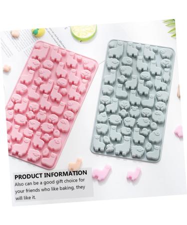 2pcs Chocolate Silicone Mold Silicone Jelly Mold Muffin Chewing Gum Candle Molds Silicone Soap Molds Cupcake Baking Pan Rubber Candy Molds Biscuit Cartoon Silica Gel Chocolate Mold 23.2X12.9X1.1CM Random Color - Buy Online on GoSupps.com