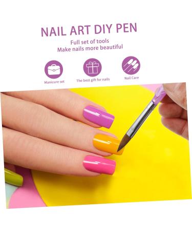 FOMIYES 1 Set Dust Brush Suit Nail Liner Nail Painting Tools Nail Art Nail Art Pens Nail Art Painting Pen Nail Brush Pen Acrylic Rod Design Brush 3d - Buy Online on GoSupps.com