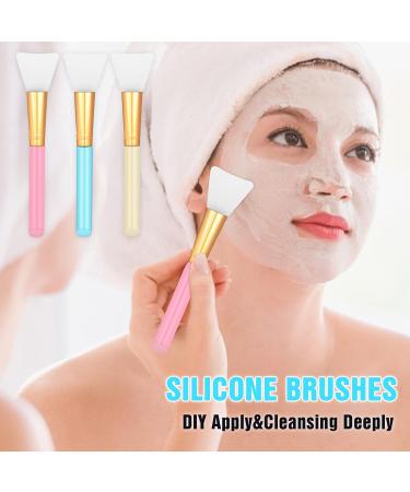 Molain Mask Brush Face Applicator Silicone Skincare Lotion Cream Fan Tools Cosmetic Spatula Brushes Applying Set Makeup Aesthetic Facials Esthetician Body Skin Self Care Products for Girls (6 PCS) - Buy Online on GoSupps.com