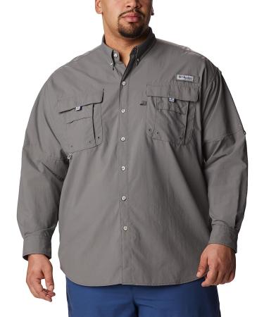 Columbia Men's Bahama II Long Sleeve Shirt - City Grey, Size Large - Buy Online on GoSupps.com