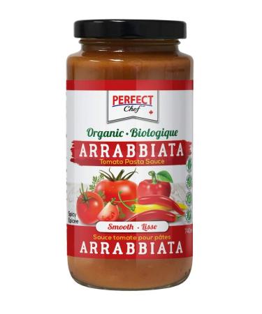 Perfect Chef Organic Arrabbiata Pasta Sauce (6-Pack) 6 x 740ml - Gluten Free No Sugar Added Vegan Made in Canada. Arrabiata