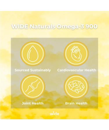 WIDE Naturals Omega-3 900 60 Softgels - Buy Online on GoSupps.com
