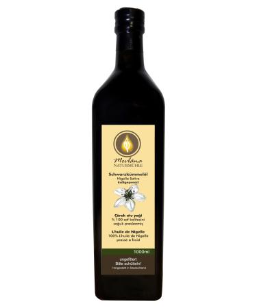 Mevlana Naturm hle black cumin oil unfiltered cold pressed pressing raw food quality 1 pack (1 x 1 l)
