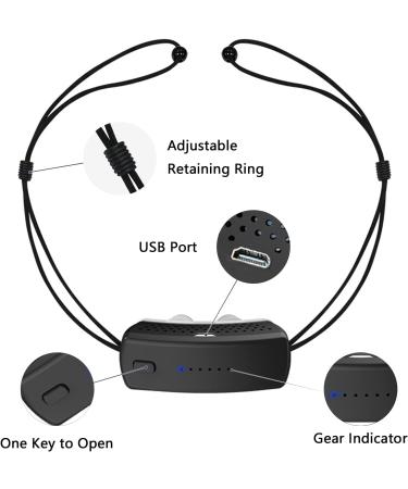 Smart Adjustable Anti-Snoring Sleep Aid with Double Eddy Current Fan Design - Nasal Dilators for Safe and Comfortable Sleep - Buy Online on GoSupps.com