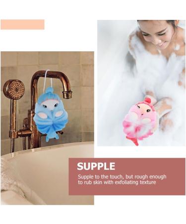 Ipetboom 8 Pcs Bath Ball Cleaning Sponge - Kids Loofah Pouf Wash Body Scrubbers - Perfect for Infants & Children | Soft Bath Sponges Esponja para Ba arse - Buy Online on GoSupps.com
