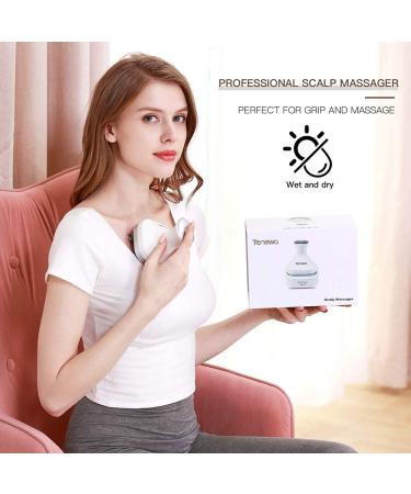 Tenswa Electric Scalp Massager Portable | Handheld Head Massager with 112 Nodes | Head Scratcher for Full Body Massage, Hair Growth & Stress Relaxation - Buy Online on GoSupps.com