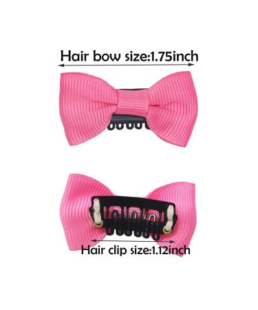 20 Pack Handmade Tiny Hair Clips for Baby Fine Hair - Mini Grosgrain Ribbon Bows - Hair Accessories for Baby Girls in 20 Colors - Buy Online on GoSupps.com