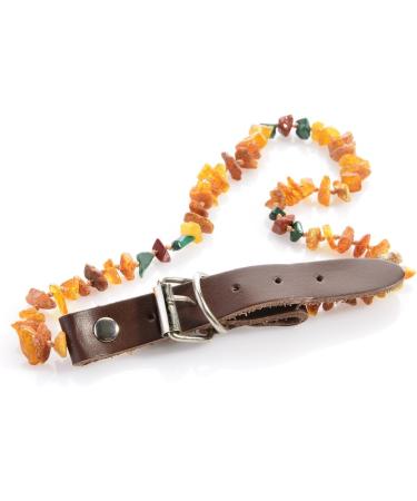 Larsson Amber Necklace for Dogs & Cats | Malachite & Red Jasper | 50-60 cm | International Shipping - Buy Online on GoSupps.com