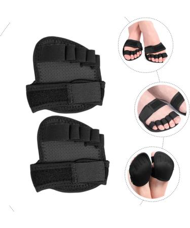 FOMIYES Five Finger Half Socks - Sweat-Absorbing Forefoot Pads Anti-Slip Palm Cushions - 2 Pairs - Black 12x10.5cm - International Shipping Available - Buy Online on GoSupps.com