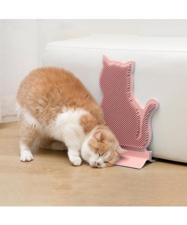 Ibluelover Cat Brush - Corner Grooming Massage Brush for Long & Short-Haired Cats - Pink Wall & Sofa Scratchboard - Buy Online on GoSupps.com