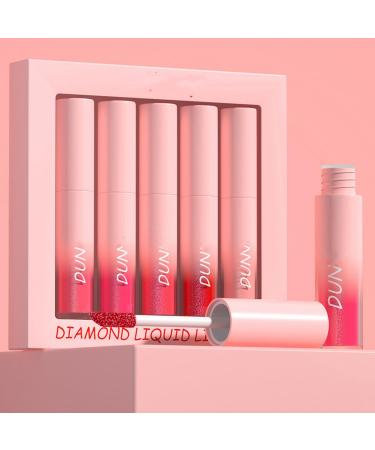 MAEPEOR Glitter Lipstick Set - 5 Non-Stick Waterproof Shades | Long Lasting & Shimmer Liquid Lipstick for Women & Girls (Set 04 - Buy Online on GoSupps.com