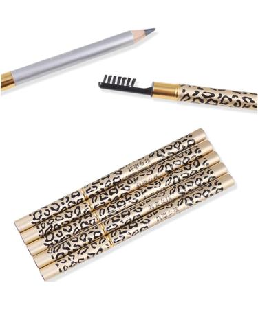 Healeved 4 Pcs Double Head Eyebrow Pencil Black Eyeliner Pen Eyebrown Beauty Eyebrow Pencil Puff Wooden - Buy Online on GoSupps.com