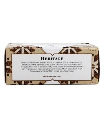 Nubian Heritage Raw Shea and Myrrh Bar Soap 5oz (Pack of 6) - Natural Body Soap - Buy Online on GoSupps.com