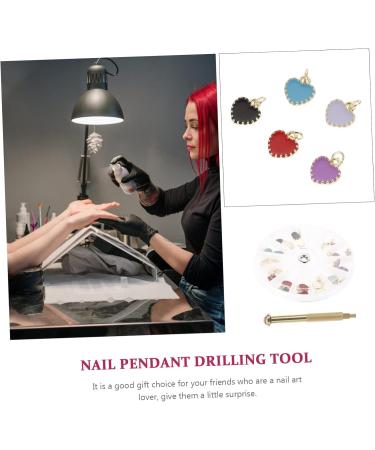 Ipetboom 1 Set Nail Pendant Nail Tools Nail Art Jewelry Dangle Nail Jewelry Nail Charms Nail Diy Pendant Decors Nail Art Decoration Nail Decor Alloy Drilling Tool Perforation 8x8cm Colorful - Buy Online on GoSupps.com