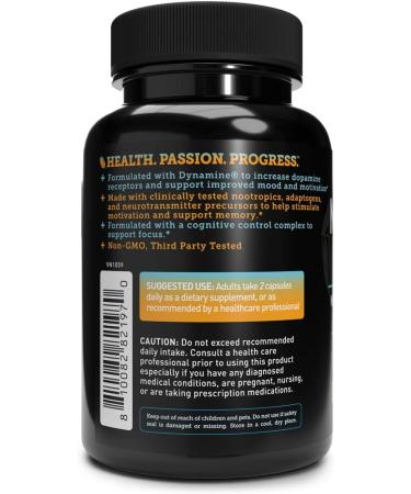 Nootropic NooFocus & Mood Support Matrix | Memory & Focus Supplement with Rhodiola B12 Alpha GPC Huperzine A DMAE | 120 CT - Boost Memory Focus Energy & Mood - Buy Online on GoSupps.com