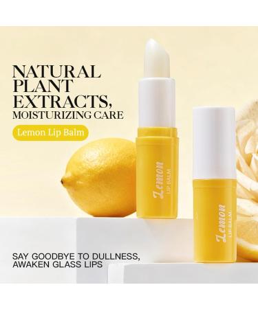 Lemon Lip Balm & Moisturizers Pack Natural Moisturizing Lip Balm for Dry Cracked Lips Lighten & Nourish Dark Lips Effortlessly for Smokers Lips Soft smooth and supple lips - Buy Online on GoSupps.com