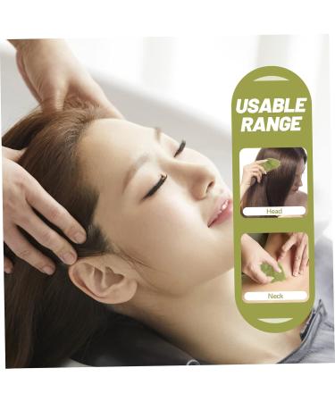 Plafope 2-Piece Jade Gua Sha & Massage Comb Set - Face & Scalp Massagers for Relaxation & Skin Care - Buy Online on GoSupps.com