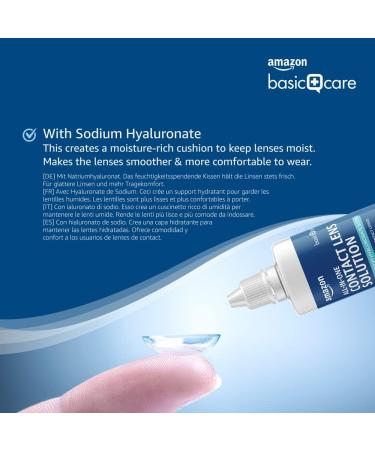 Amazon Basic Care All-In-One Solution with Sodium Hyaluronate - 3 x 360ml | Best International Shipping & Quality Care - Buy Online on GoSupps.com