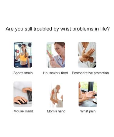 Buy Adjustable Wrist Support Brace - Carpal Tunnel & Compression Strap for Pain Relief Sports Guard & Fitness | Black - Buy Online on GoSupps.com