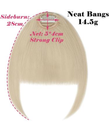 Bangs Hair Clip Synthetic Fake Blunt Air Bangs Clip In Hair Extensions Fake Fringe False Hairpiece For Women Clip In Bangs Fake Hair Bangs Clip in Hair (Color : 613C) - Buy Online on GoSupps.com