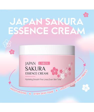 Japan SAKURA Essence Cream For Face Moisturiser Vitamin C Contained Anti Aging Face Cream For Women Nourish & Hydrating Face Cream For Mature Skin & Young Skin Sakura Moisturiser Face Women - Buy Online on GoSupps.com