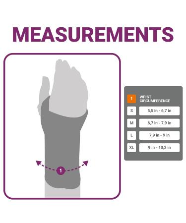 Comfort Air Orthosis Right Hand Brace | Pain Relief Wristbands for Tendonitis Arthritis & Carpal Tunnel - Adjustable Support - Large Black - Buy Online on GoSupps.com