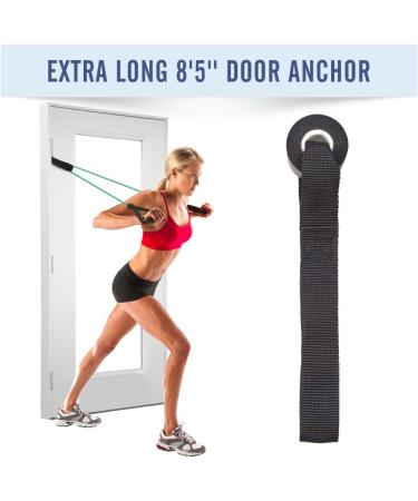 TOCO FREIDO Single Resistance Bands Workout Bands with Handles and The Exercise Bands with Door Anchor Suitable for Resistance Training Physical Therapy Home Workouts Boxing Training Blue - Buy Online on GoSupps.com