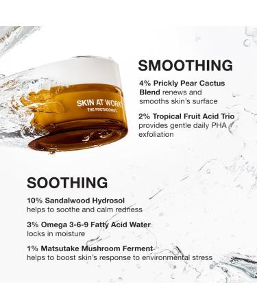 SKIN AT WORK Protagonist 5-in-1 Tightening Radiance Serum, Niacinamide, Caffeine, Hyaluronic Acid, Exfoliating & Plumping Moisturizer for Face & Eyes - Buy Online on GoSupps.com