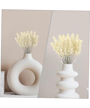 Amosfun 24pcs Wheat Ear Flower Silk Flower Office Decore Window Trim Decor for Living Room Fake Wheat Ear Wheat Decoration Natural Decorate Artificial Flower Straw Flower Arrangement Beige 30X1.5CM - Buy Online on GoSupps.com