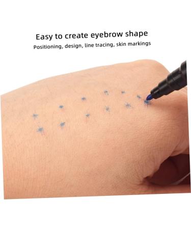 Hemoton 6pcs Eyebrow Marker Pen Eyebrow Pen Surgery Marker Pen Pen Cosmetic Portable 13.9x1.8cm Blue - Buy Online on GoSupps.com